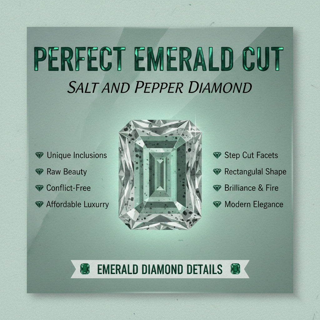 How to Choose the Perfect Emerald Cut Salt and Pepper Diamond