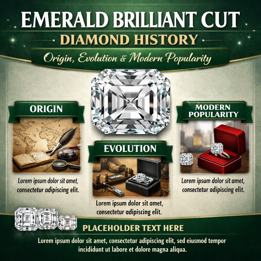 Emerald Brilliant Cut Diamond History: Origin, Evolution & Modern Popularity