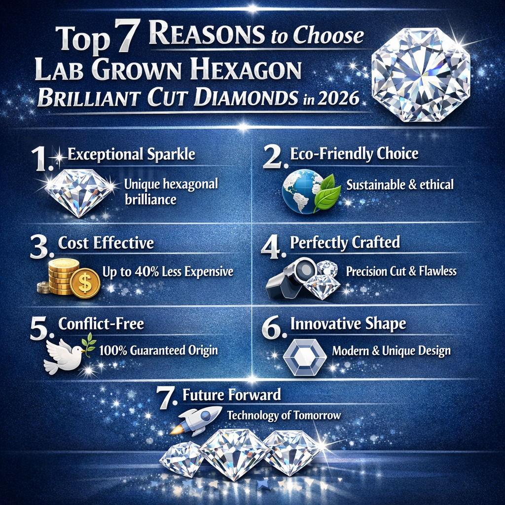 Top 7 Reasons to Choose Lab Grown Hexagon Brilliant Cut Diamonds in 2026