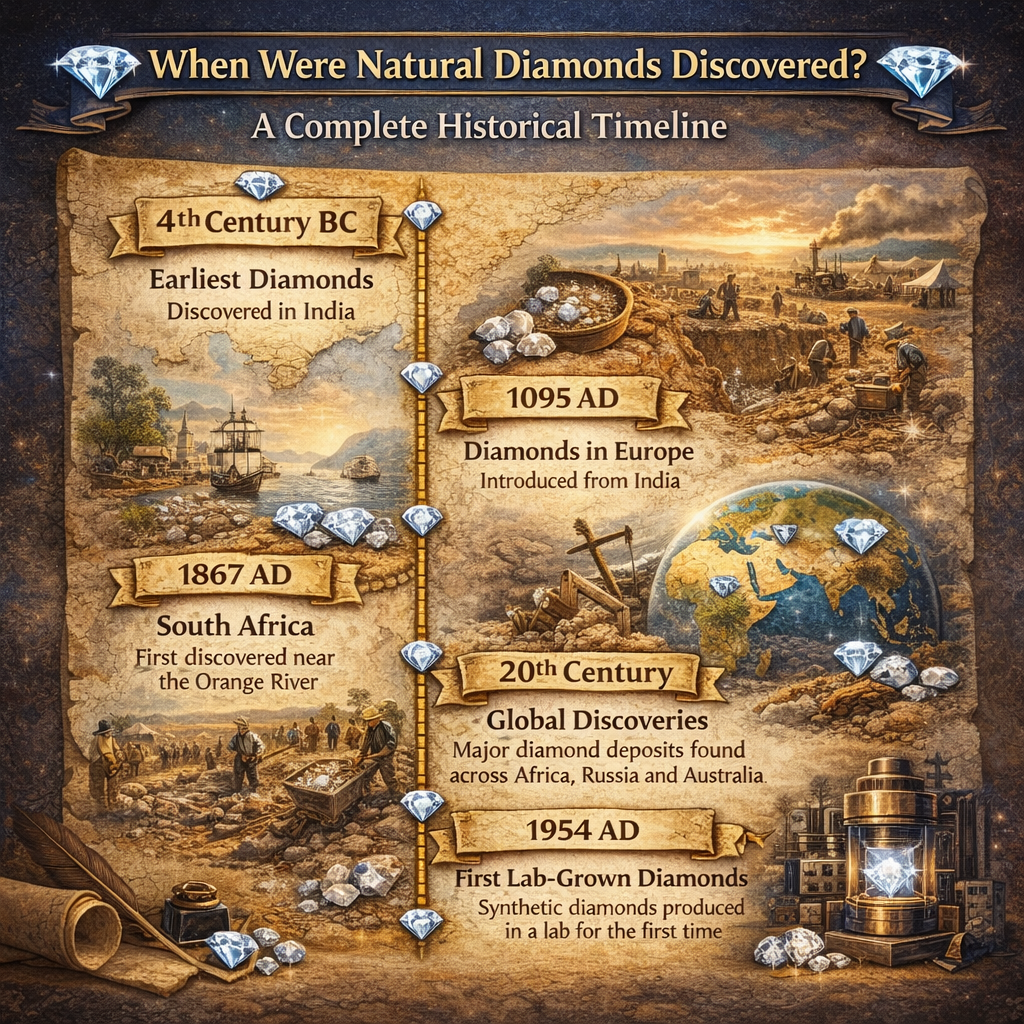 When Were Natural Diamonds Discovered? A Complete Historical Timeline
