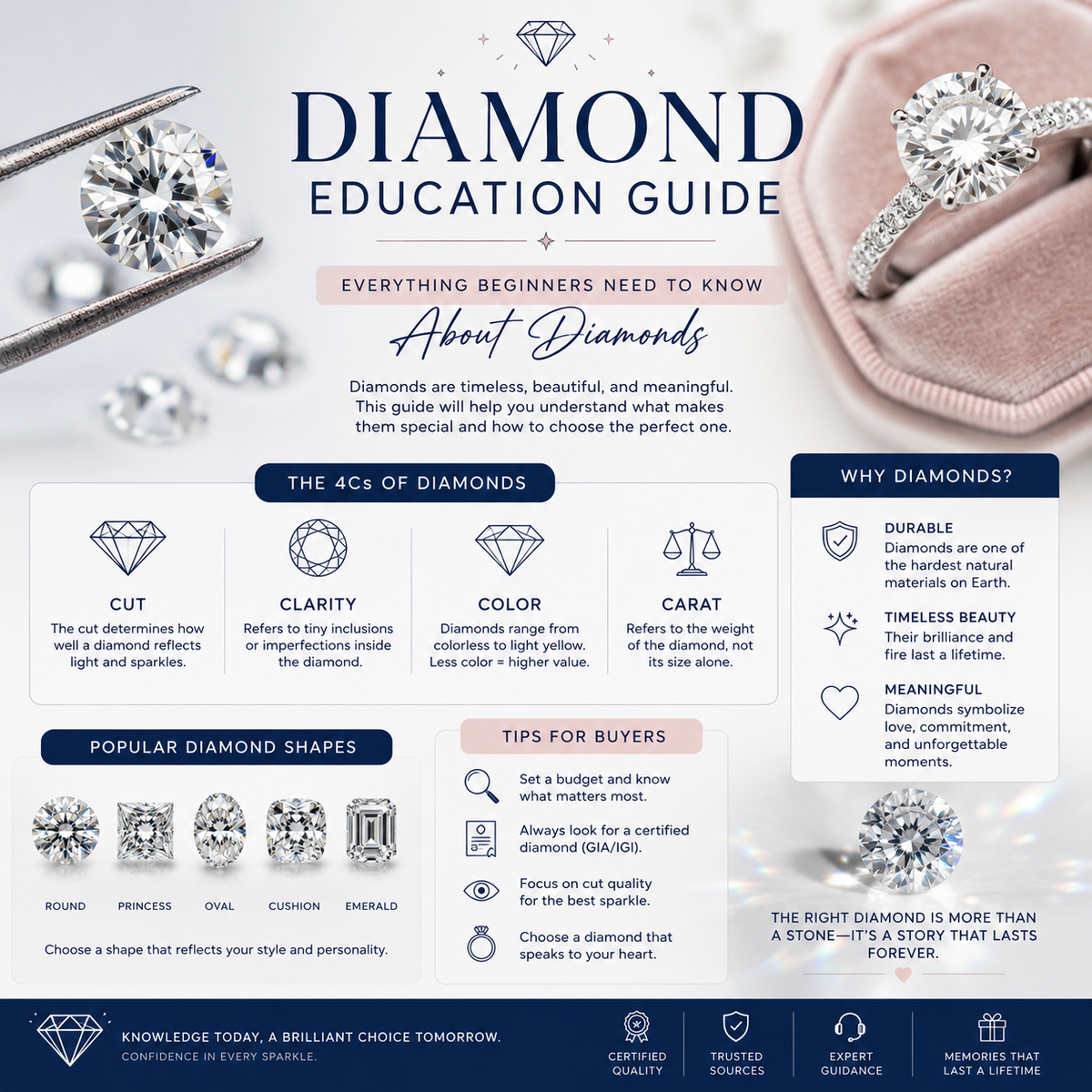 Diamond Education Guide: Everything Beginners Need to Know About Diamonds