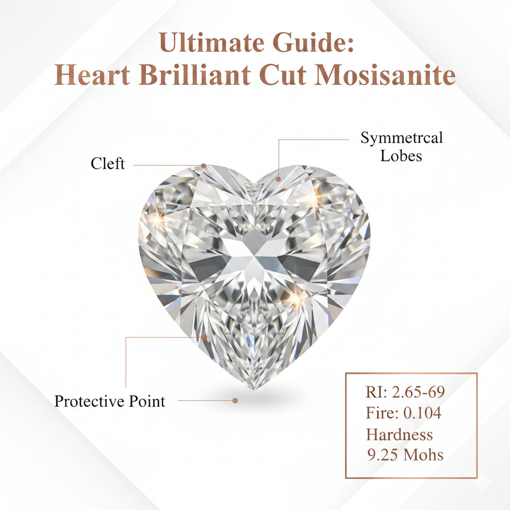 Ultimate Guide to Heart Brilliant Cut Moissanite Diamonds