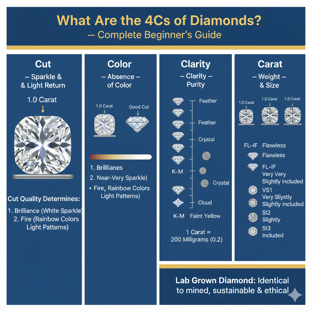 What Are the 4Cs of Diamonds? — Complete Beginner’s Guide