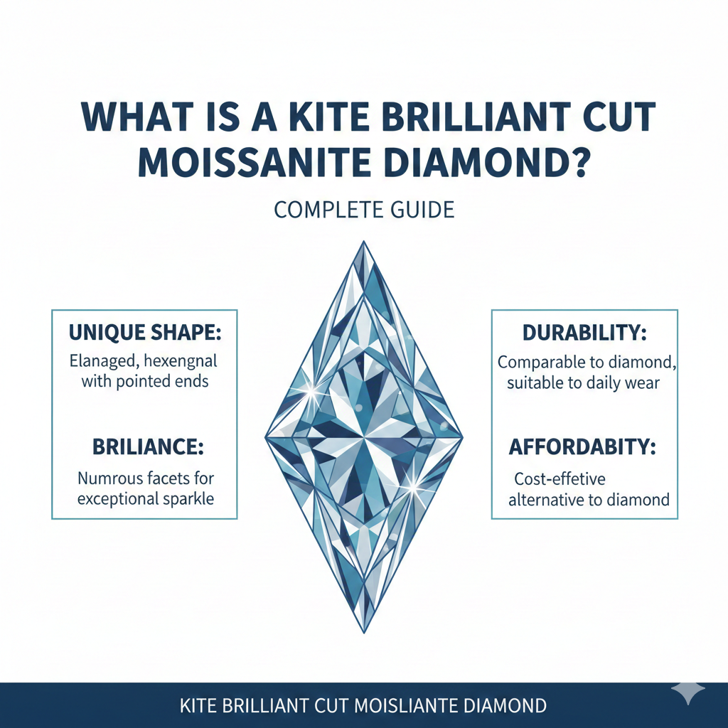 What Is a Kite Brilliant Cut Moissanite Diamond? Complete Guide