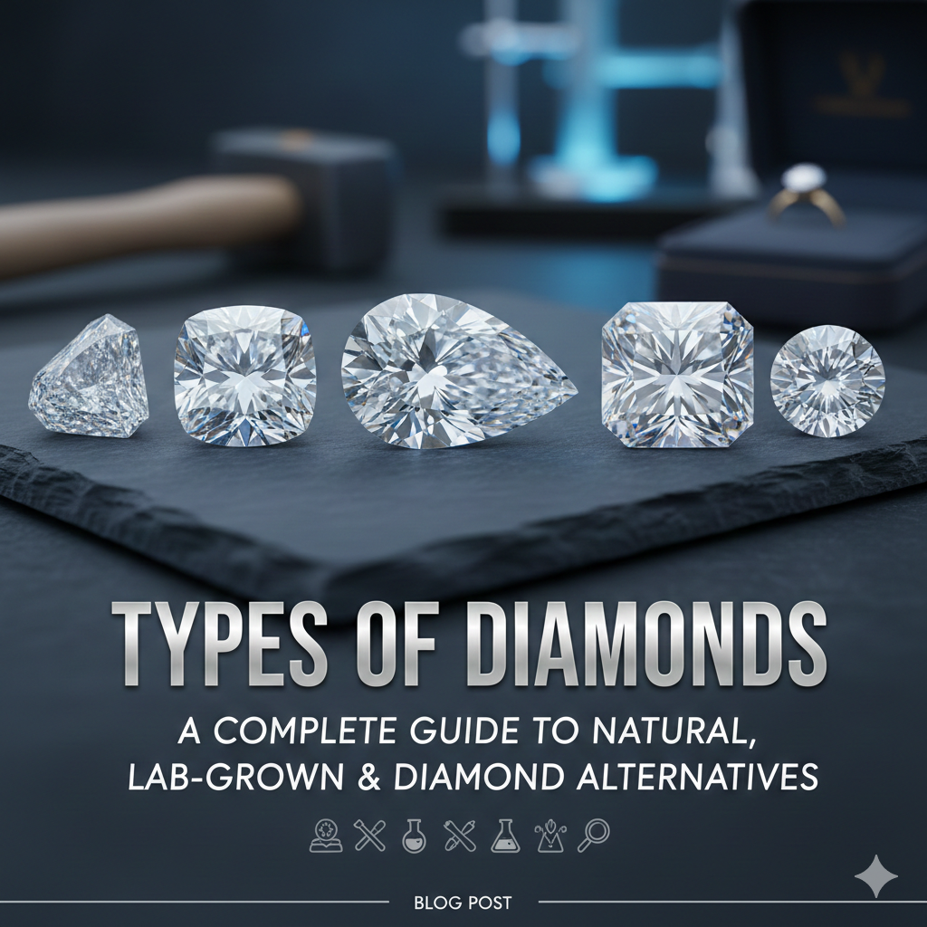Types of Diamonds: A Complete Guide to Natural, Lab-Grown & Diamond Alternatives