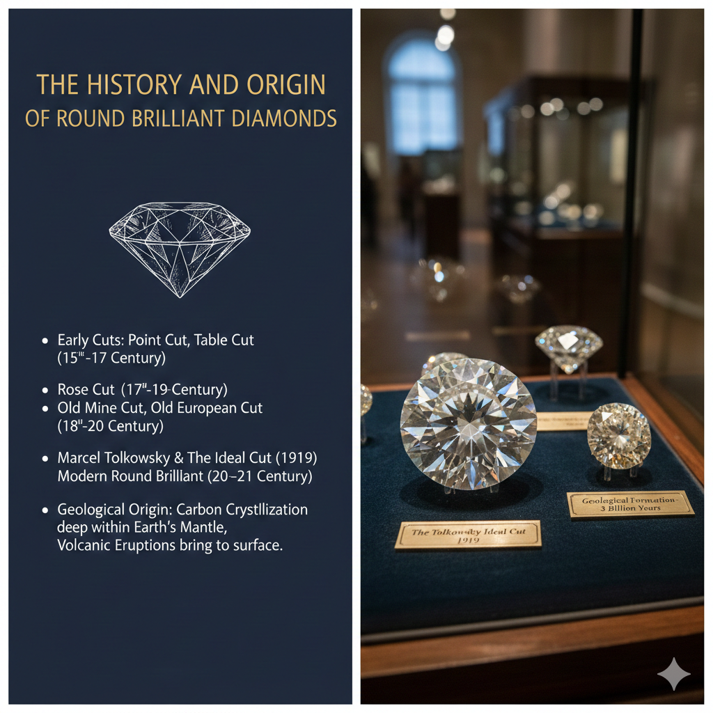 The History and Origin of Round Brilliant Diamonds