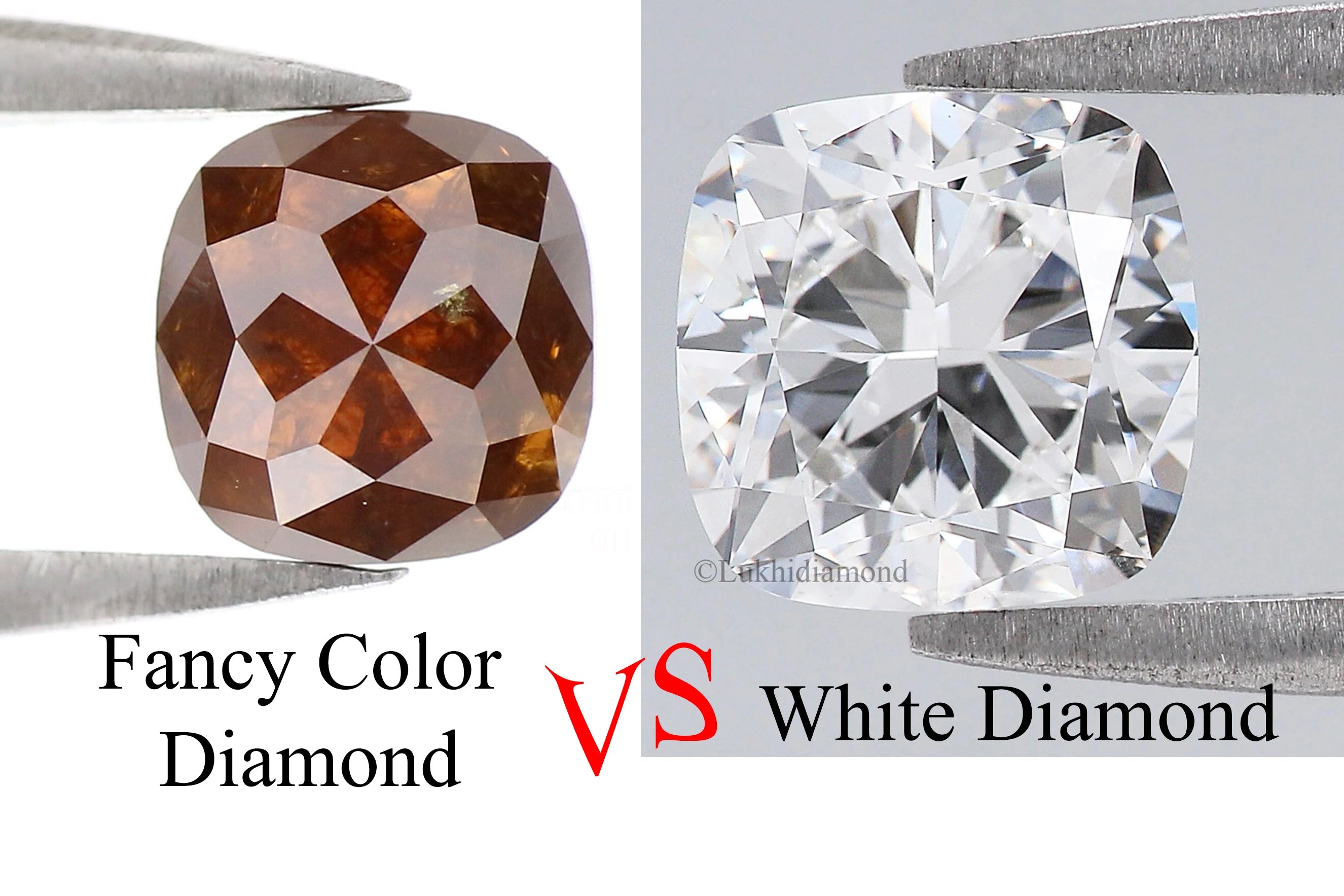 Cushion Cut Fancy Color Diamonds vs. White Diamonds: What’s the Difference?
