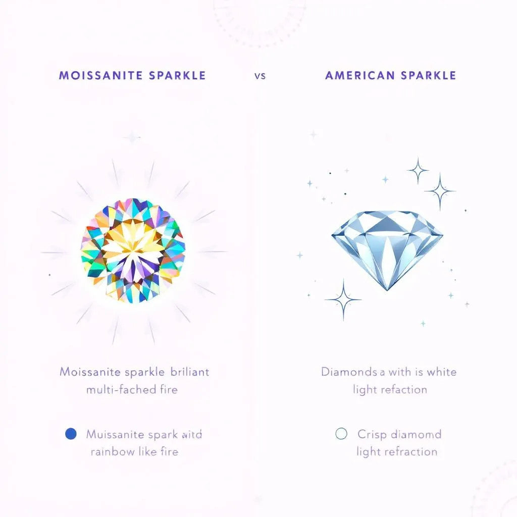 Sparkle Showdown: Moissanite vs American Diamond — Which Shines Brighter?