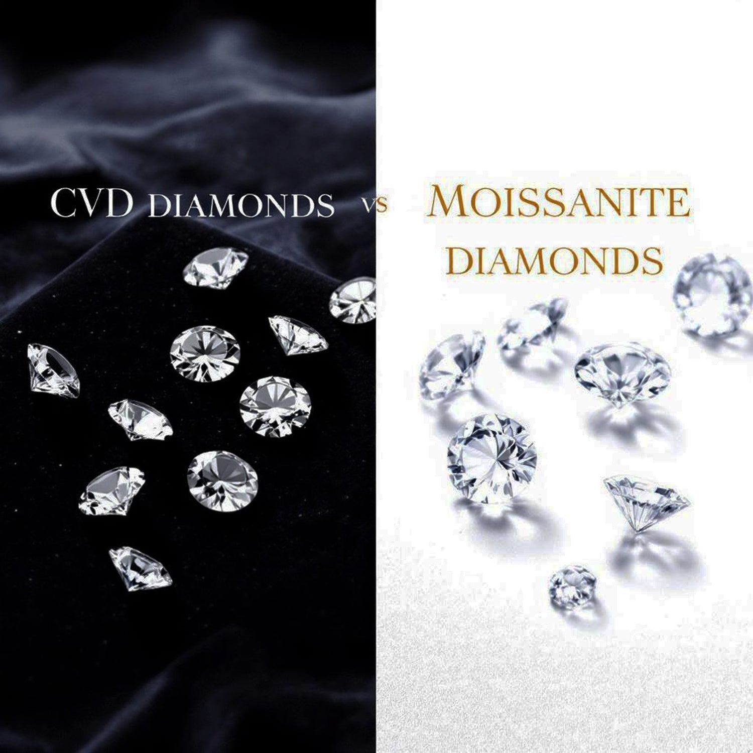 💎 CVD Diamonds vs Moissanite: Understanding the Differences