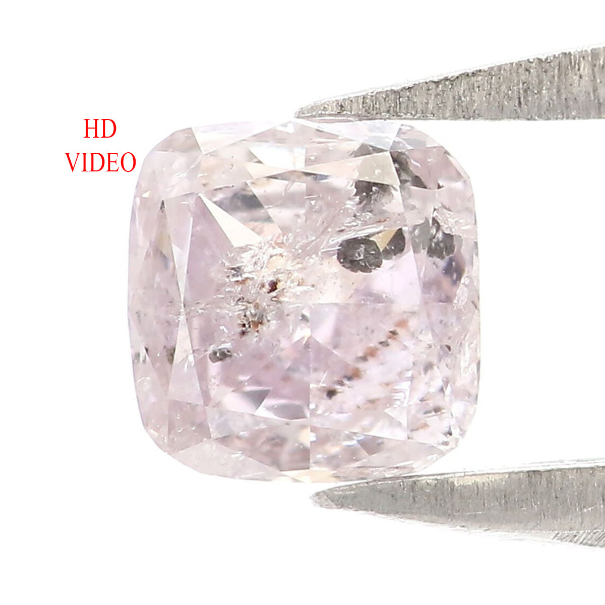 Natural Loose Cushion Light Pink Color Diamond 0.30 CT 4.00 MM Cushion Shape Rose Cut Diamond KR964