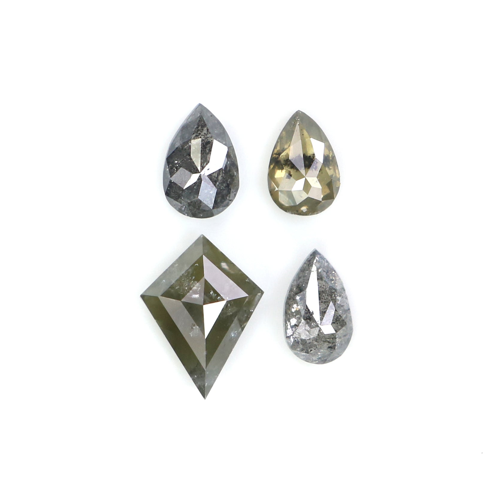 Natural Loose Mix Shape Diamond, Natural Loose Diamond, Salt And Pepper Mix Shape Diamond, Mix Shape Cut Diamond, 0.80 CT Mix Shape L2809