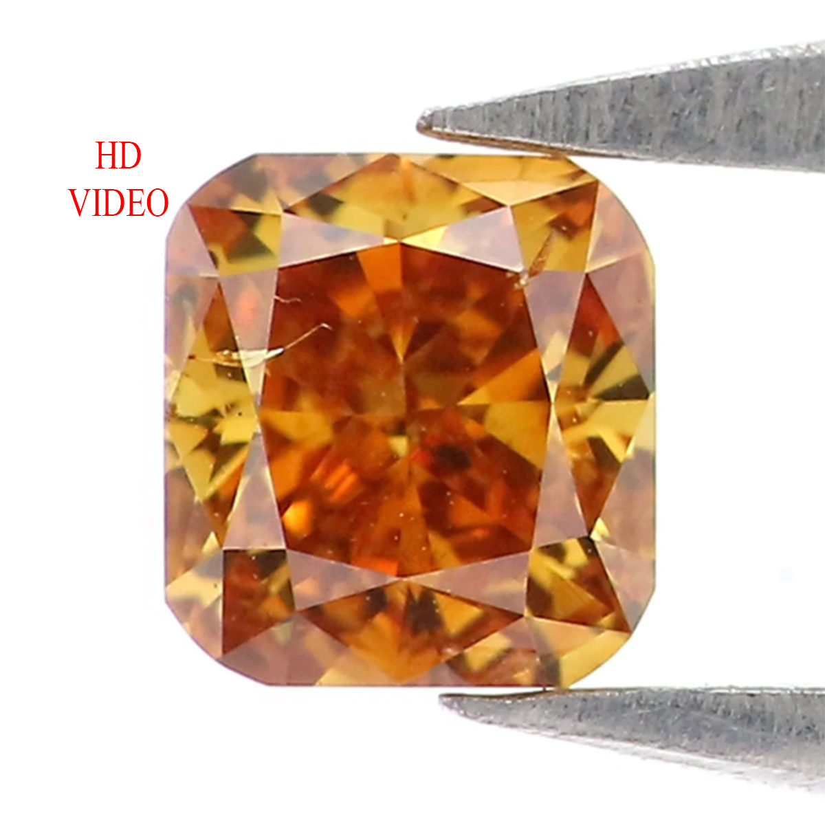 Natural Loose Cushion Diamond Yellow Brown Color 0.28 CT 3.75 MM Cushion Shape Rose Cut Diamond L8624