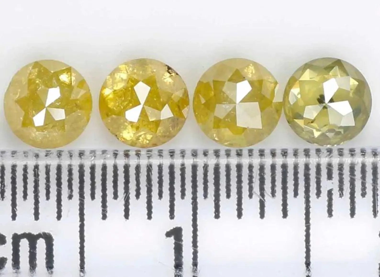1.20 CT Natural Loose Round Shape Diamond Yellow Color Round Cut Diamond 3.90 MM Natural Diamond Yellow Color Round Rose Cut Diamond NQ719