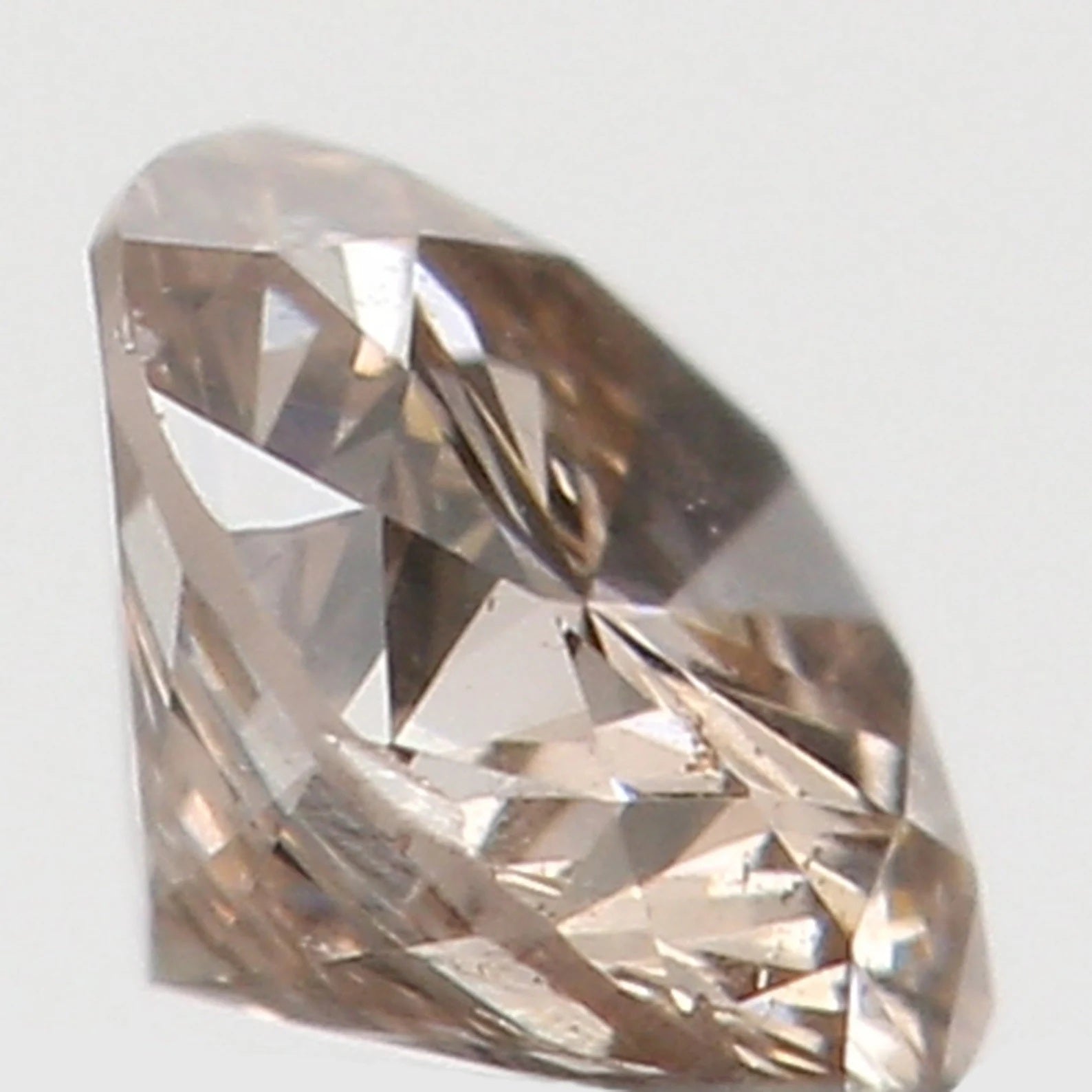 0.126 Ct Natural Loose Round Shape Diamond Brown Color Round Cut Diamond 3.20 MM Natural Loose Diamond Round Brilliant Cut Diamond N7834