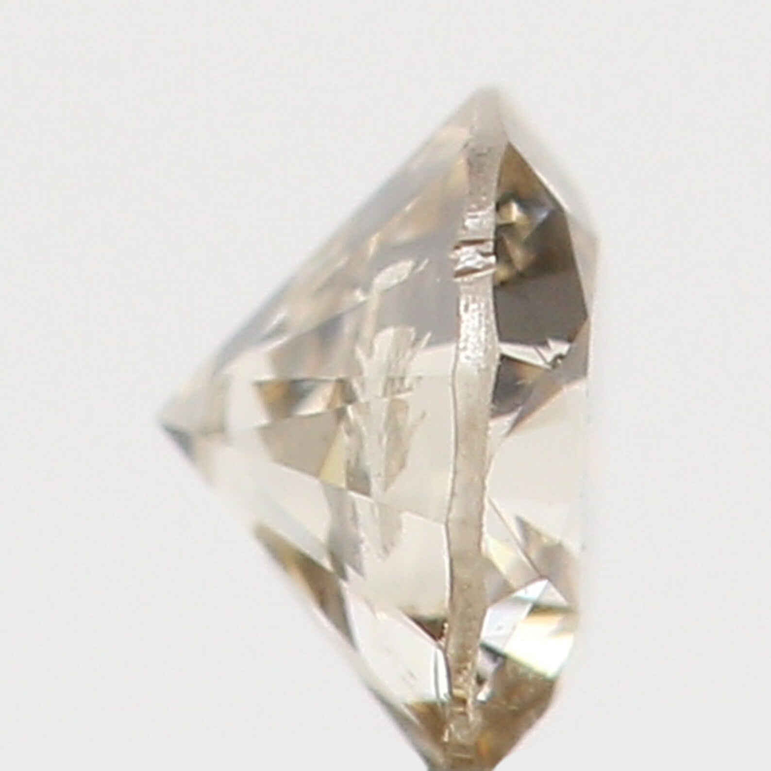 0.09 Ct Natural Loose Diamond Round Brown Color I1 Clarity 2.80 MM N7362