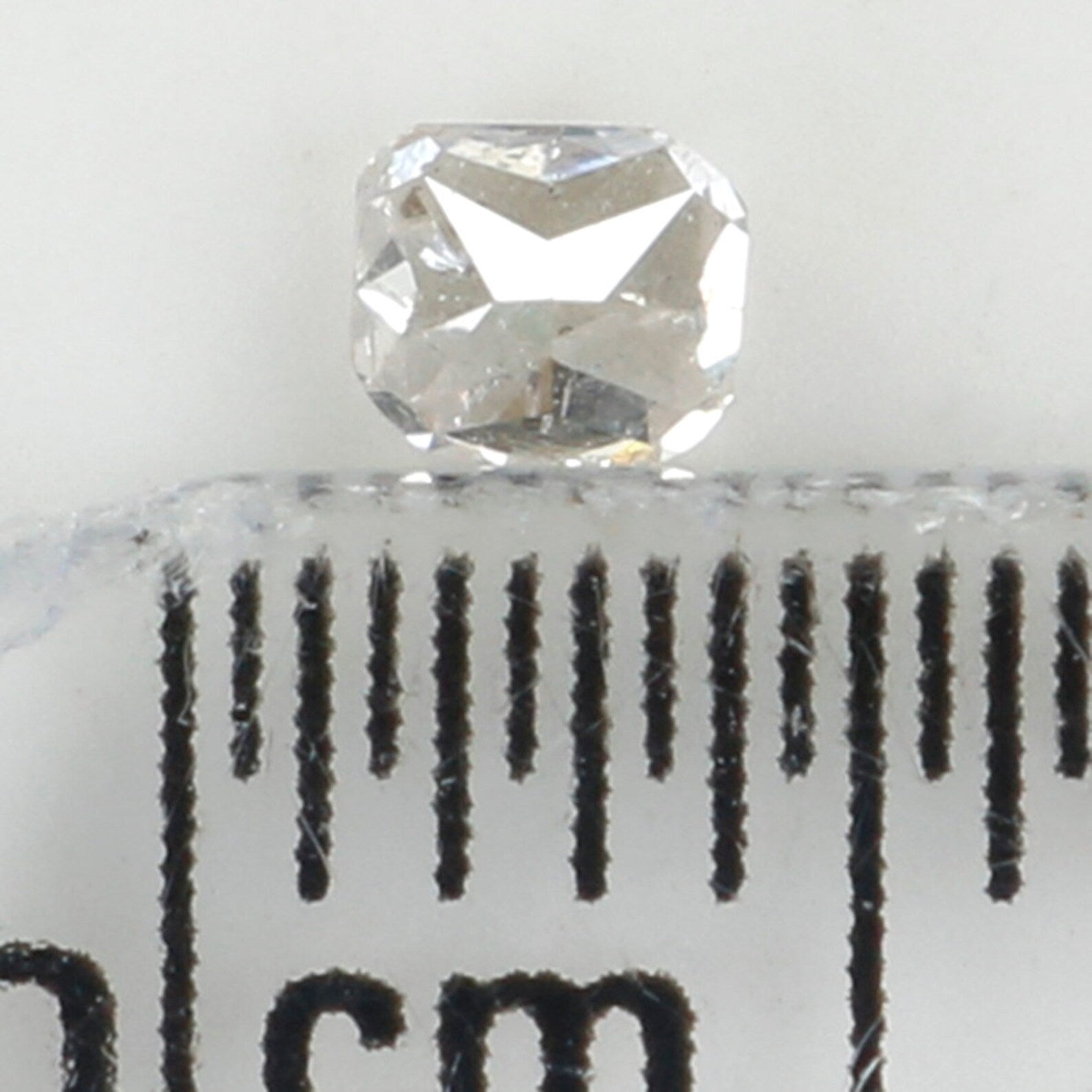 0.13 Ct Natural Loose Diamond, Cushion Diamond, White Diamond, Polished Diamond, Real Diamond, Rustic Diamond, Antique Diamond N6531
