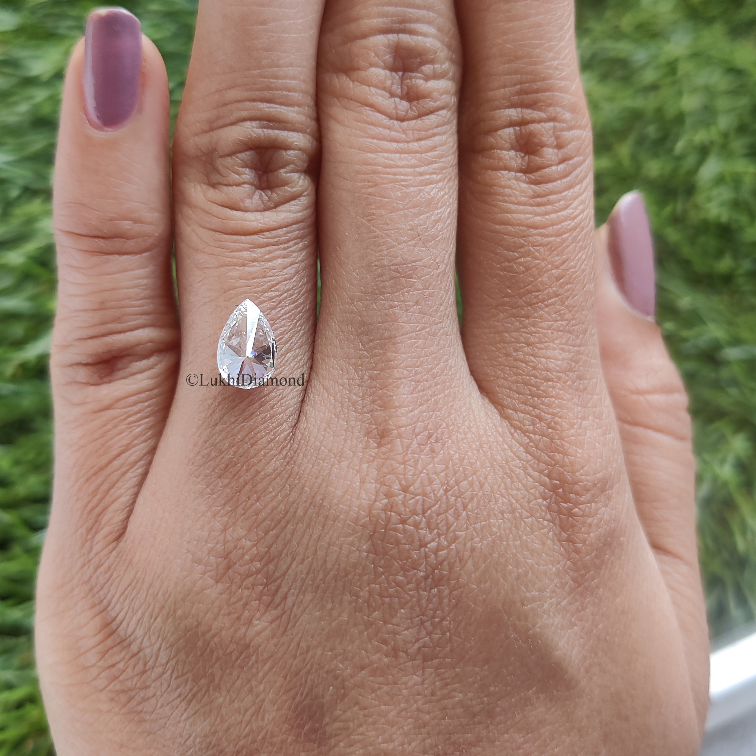IGI Certified 1 Ct, 1.5 Ct, 2 Ct, 2.5 Ct, 3 Ct Pear Brilliant Cut E/F Color VS Clarity Lab Grown CVD Diamond Lab Created Loose Diamond Q152