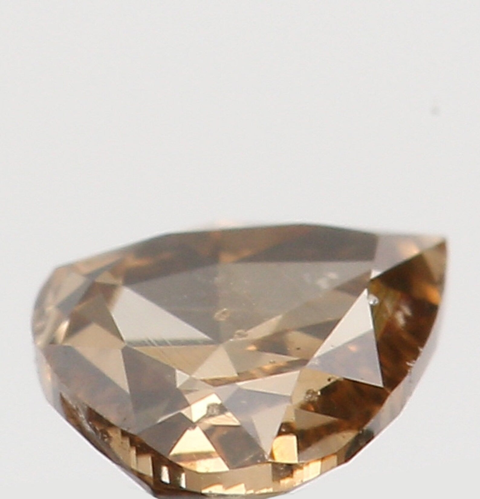 0.15 Ct Natural Loose Pear Cut Diamond Brown Color Pear Shape Diamond 3.55 MM Natural Loose Diamond Pear Shape Rose Cut Diamond N8010