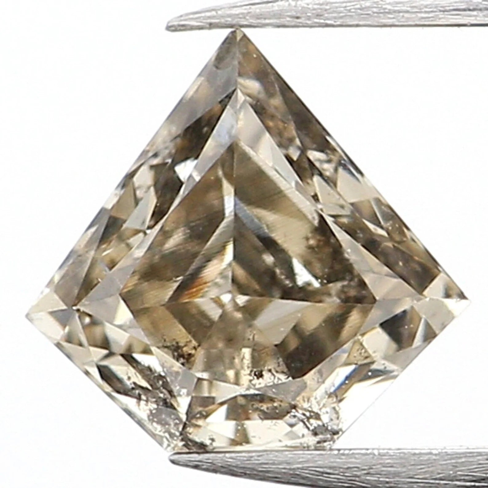 0.37 Ct Natural Loose Shield Cut Diamond Salt And Pepper Shield Shape Diamond 5.00 MM Natural Loose Black Color Shield Cut Diamond NQ917