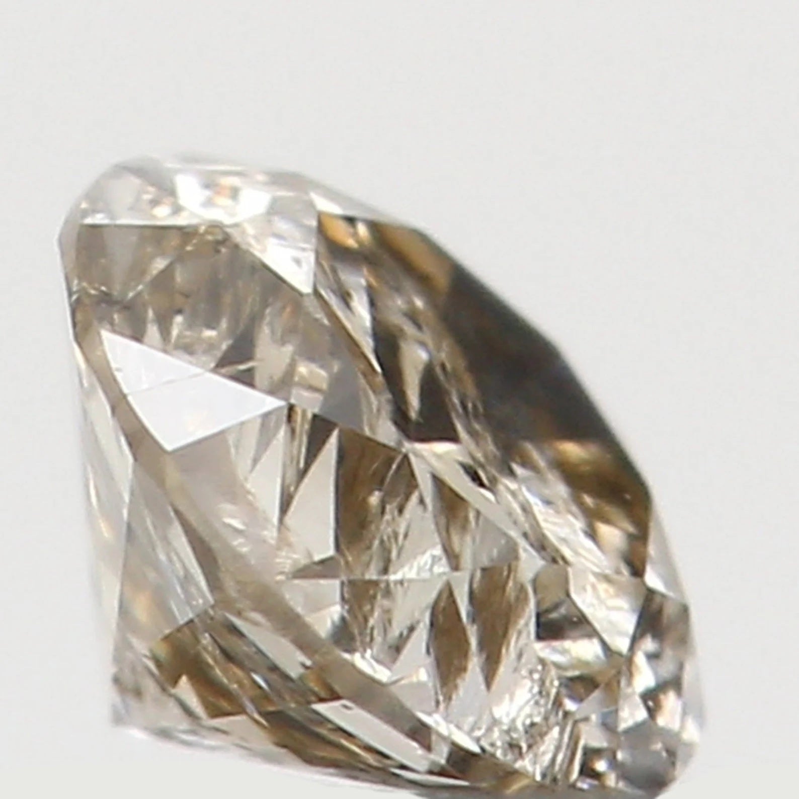 0.165 Ct Natural Loose Round Shape Diamond Brown Color Round Cut Diamond 3.40 MM Natural Loose Diamond Round Brilliant Cut Diamond N7821