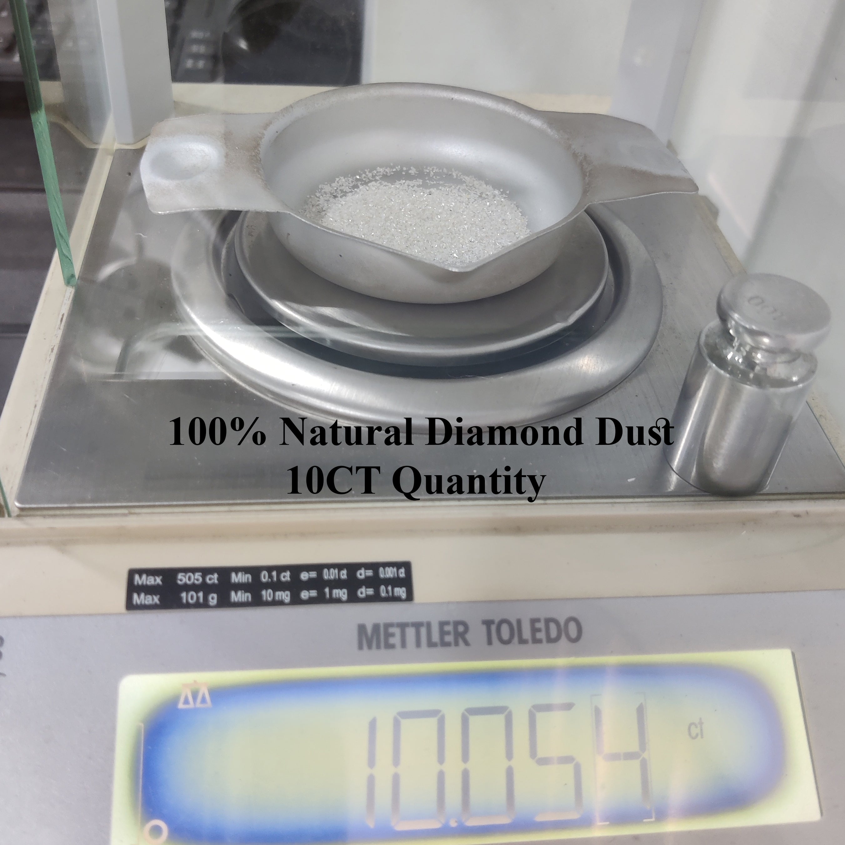 10 CT Natural White Diamond Dust Faceted Chips Crushed Powder Loose Natural Diamond For Jewelry Making Inlay Resin Art Craft Supply Q93