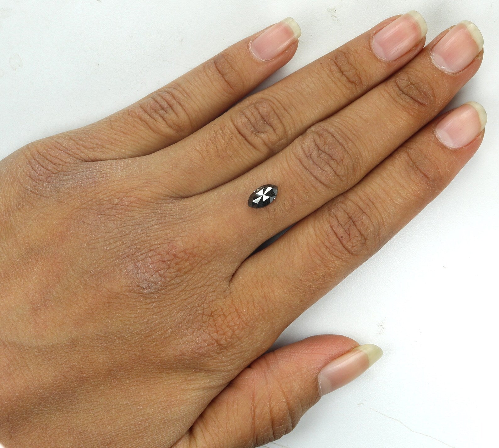 1.04 Ct Natural Loose Marquise Shape Diamond Black Color Marquise Diamond 8.50 MM Natural Loose Diamond Marquise Rose Cut Diamond N8162
