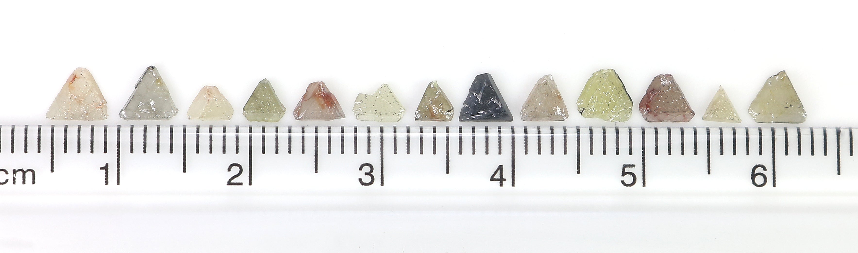 Natural Loose Rough Triangle Flat Uncut Industrial Diamond Mix Color Triangle Cut Diamond 5.00 Ct Lot Uncut Triangle Shape Diamond Q58