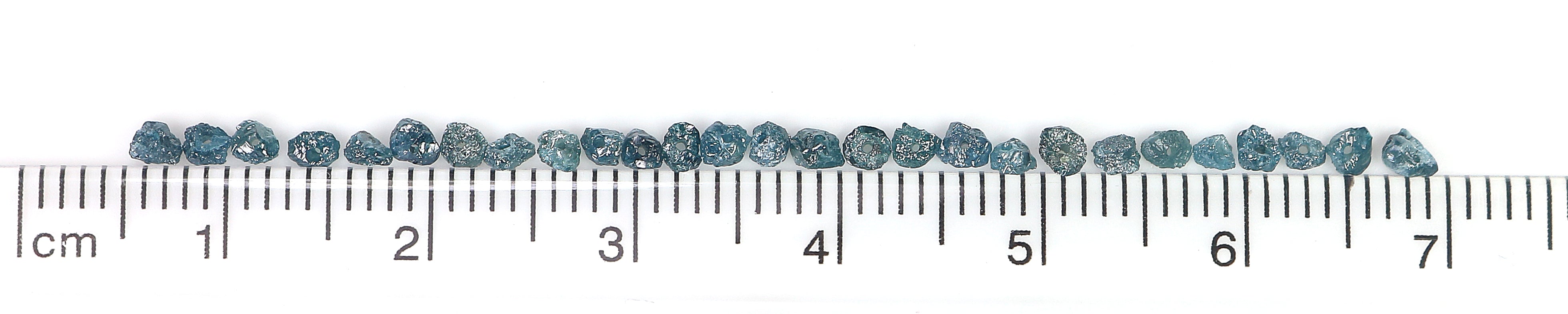 Natural Loose Rough Bead Shape Diamond Blue Color Rough Bead Cut Diamond 2.00 Ct Lot Uncut Drilled Bead Rough Irregular Cut Diamond Q172-1