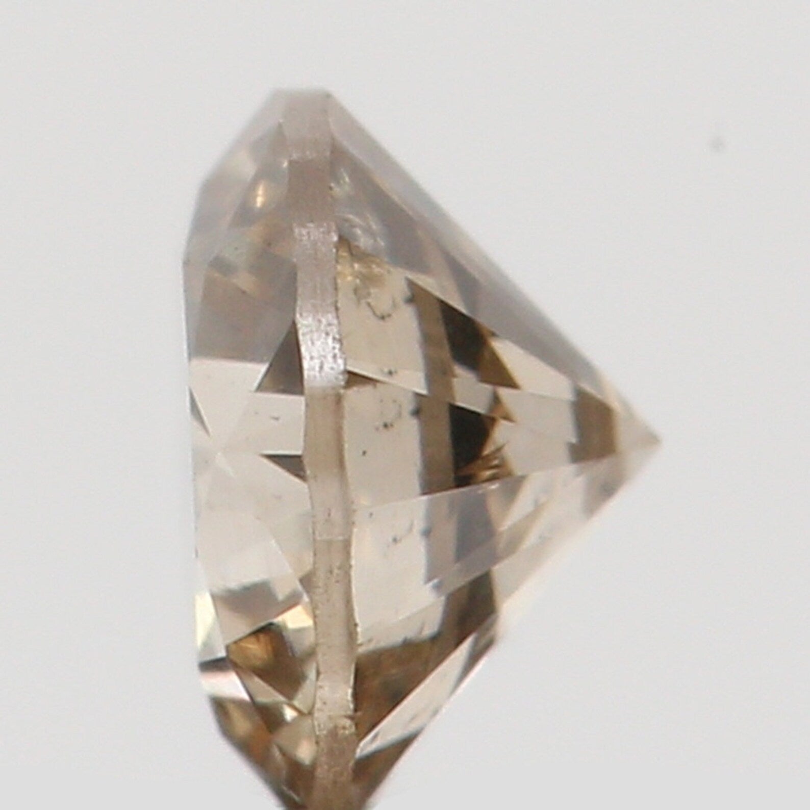0.18 Ct Natural Loose Round Shape Diamond Brown Color Round Cut Diamond 3.50 MM Natural Loose Diamond Round Brilliant Cut Diamond N7276