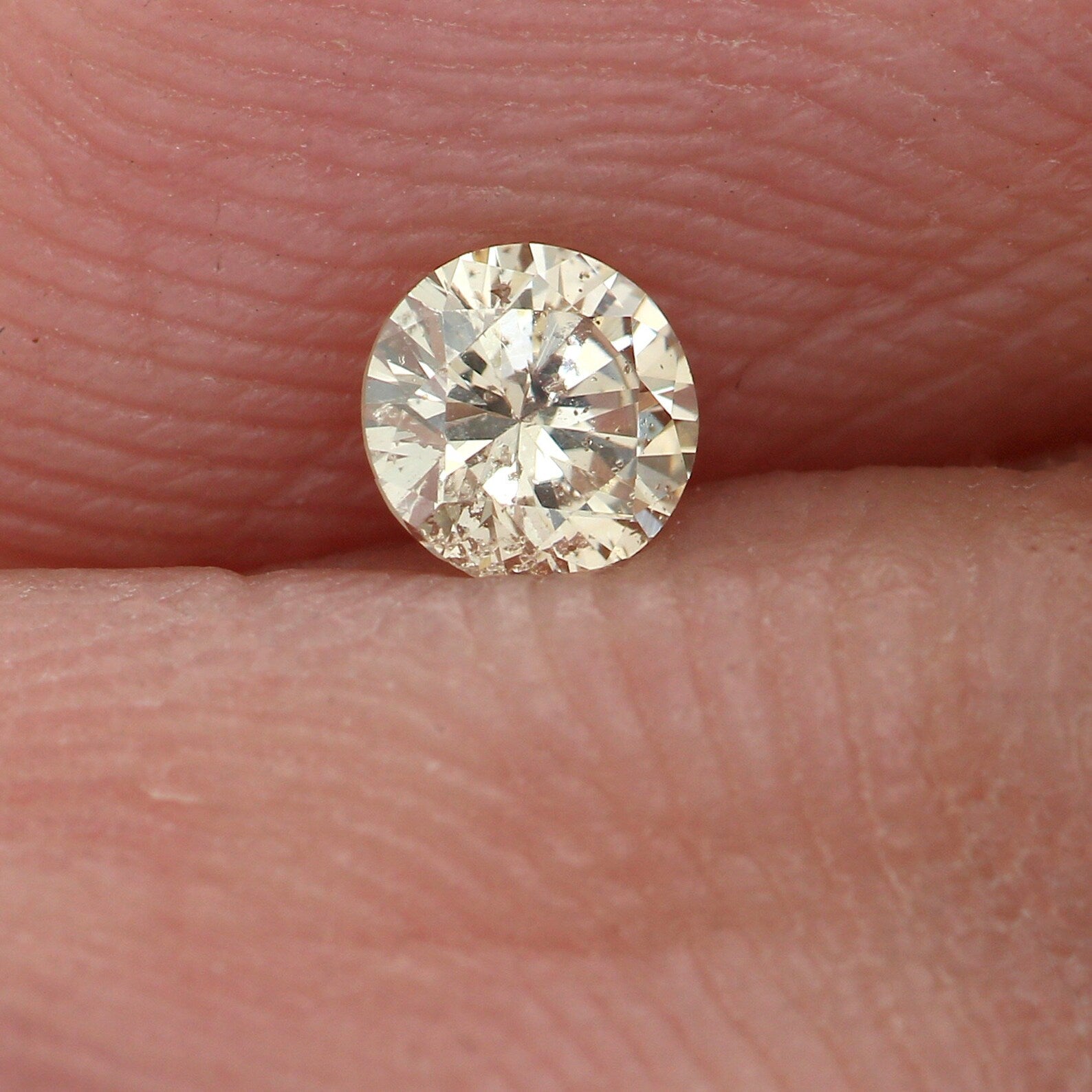 0.15 Ct Natural Loose Round Shape Diamond Brown Color Round Cut Diamond 3.50 MM Natural Loose Diamond Round Brilliant Cut Diamond N7204