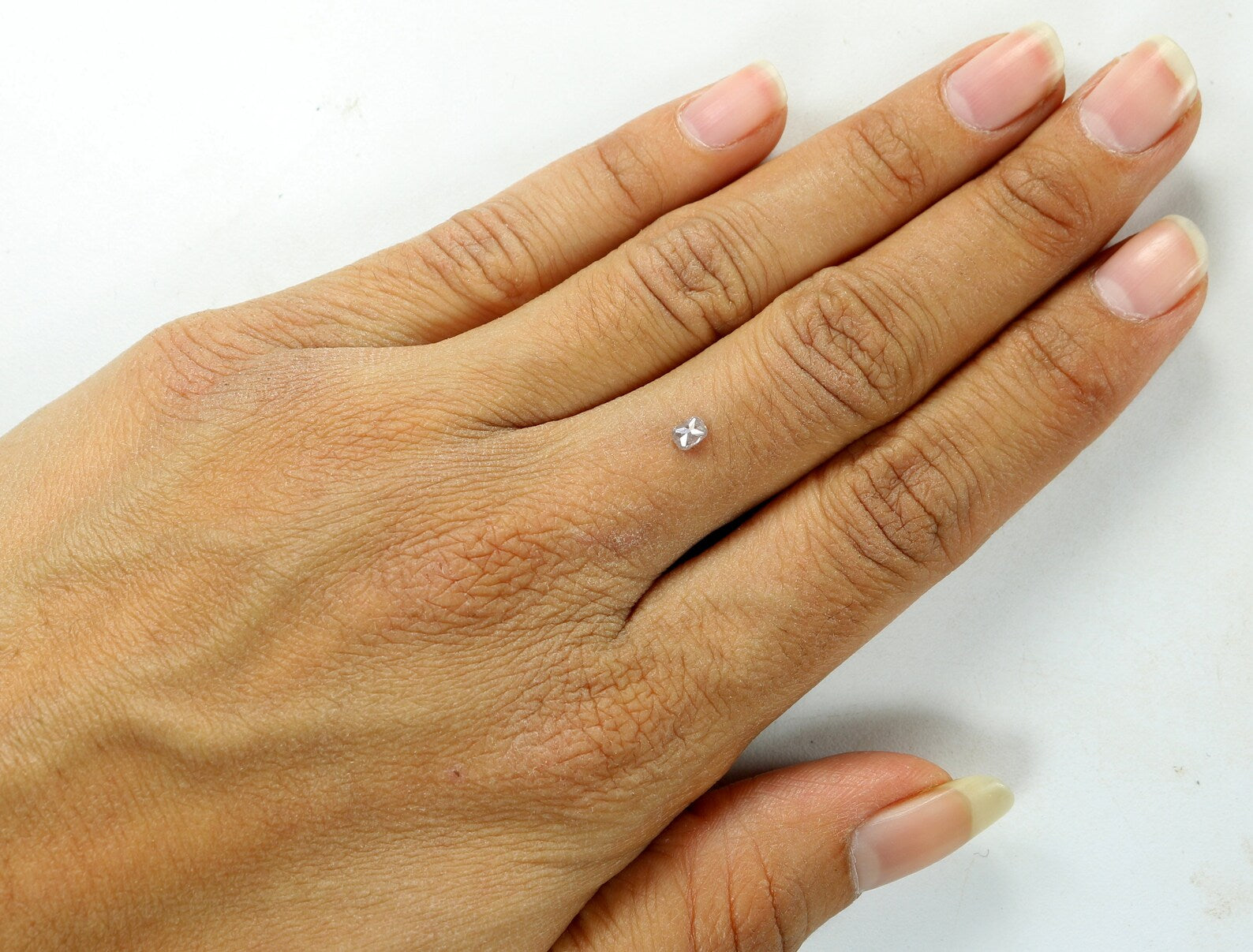 0.17 Ct Natural Loose Diamond Cushion Pink Color I3 Clarity 3.65 MM N8255