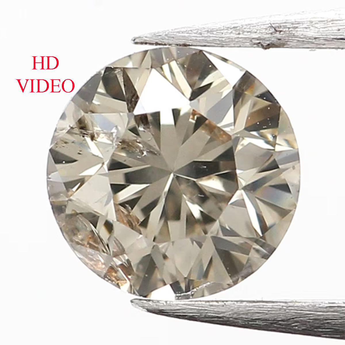 0.42 Ct Natural Loose Diamond, White Diamond, Round Diamond, Round Brilliant Cut Diamond, Sparkling Diamond, Rustic Diamond L203