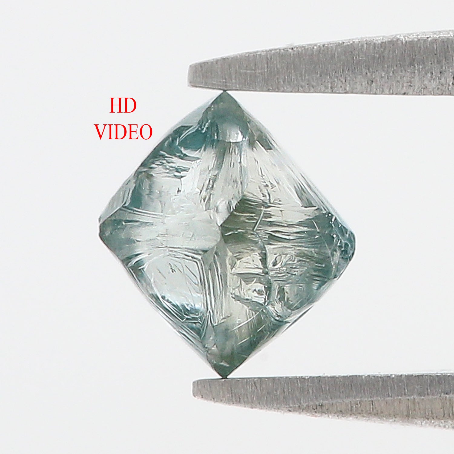 1.06 CT Natural Loose Rough Shape Diamond Blue Color Rough Uncut Diamond 6.40 MM Natural Loose Blue Color Rough Irregular Cut Diamond N2624