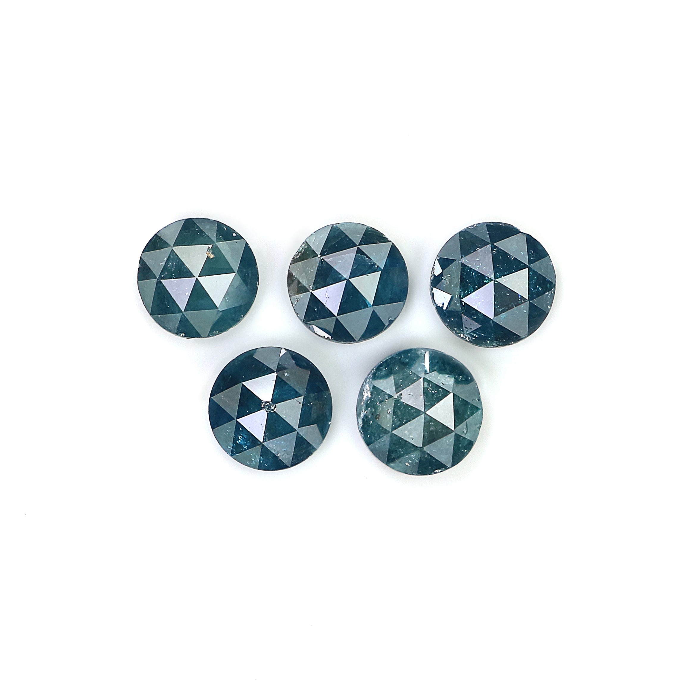 2.65 CT Natural Loose Round Rose Cut Diamond Blue Color Round Shape Diamond 4.60 MM Natural Loose Blue Color Round Rose Cut Diamond LQ2379