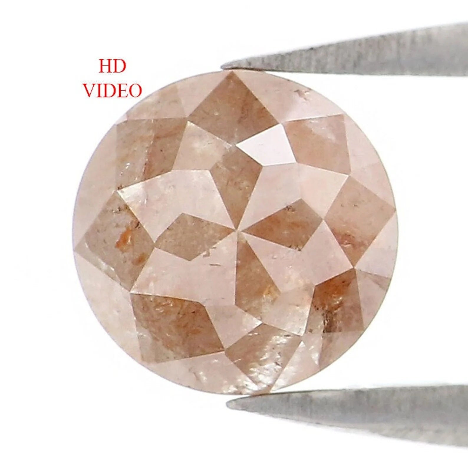1.19 CT Natural Loose Round Diamond Grey Color Diamond Natural Loose Diamond 5.90 MM Brown Round Rose Cut Diamond Round Shape Diamond NQ351