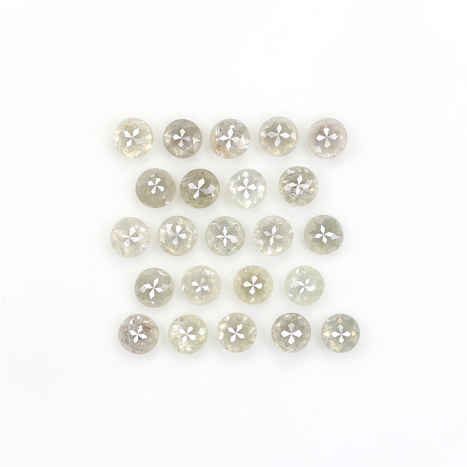 2.56 CT Natural Loose Round Rose Cut Diamond Grey Color Round Shape Diamond 2.70 MM Natural Loose Grey Color Round Rose Cut Diamond LQ5127