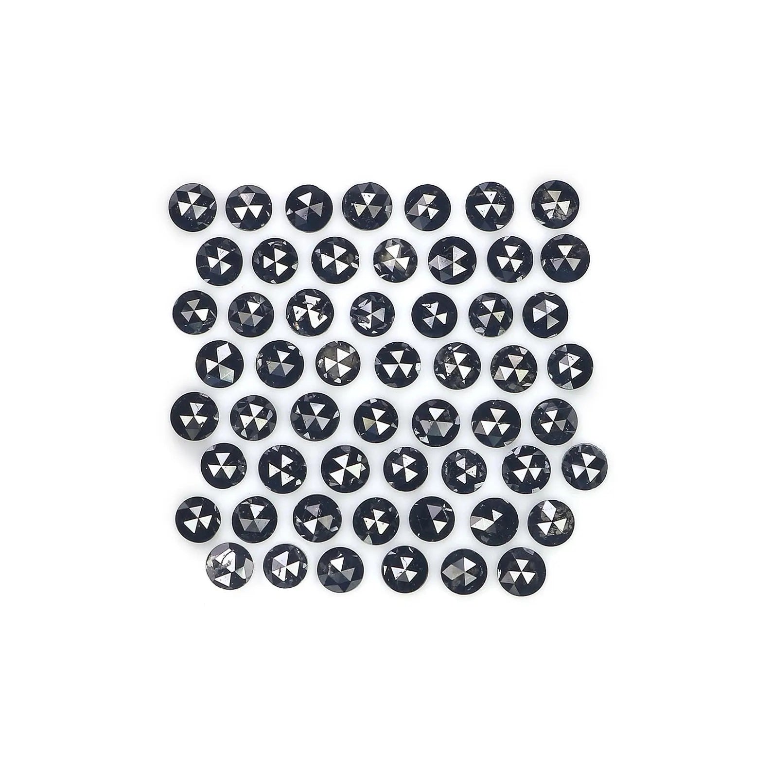 3.01 Ct Natural Loose Round Shape Diamond Black Color Round Diamond 2.30 MM Natural Loose Diamond Black Color Round Rose Cut Diamond NQ1788