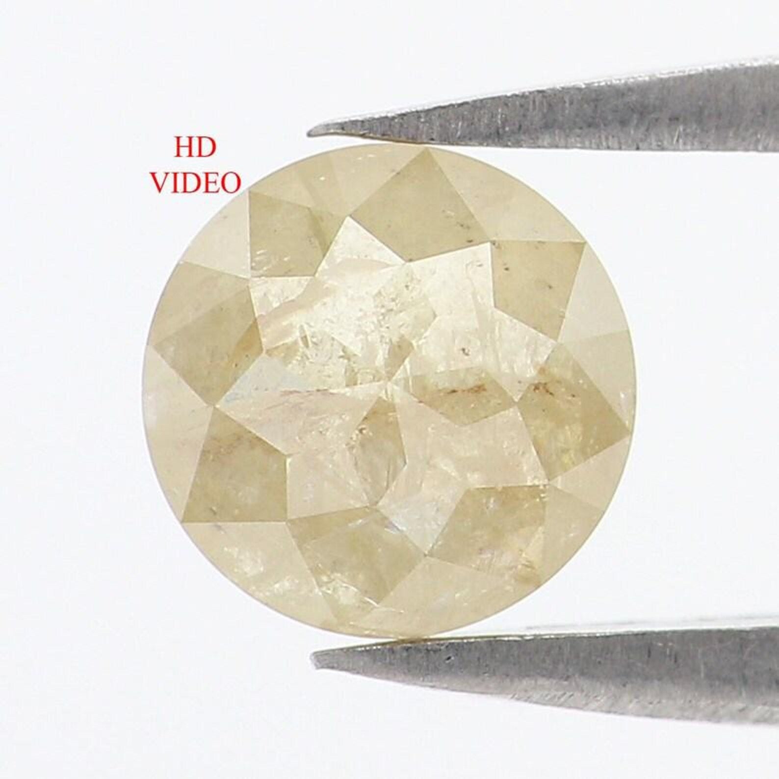 1.08 CT Natural Loose Round Shape Diamond Yellow Color Round Cut Diamond 6.30 MM Natural Diamond Yellow Color Round Rose Cut Diamond NQ1247