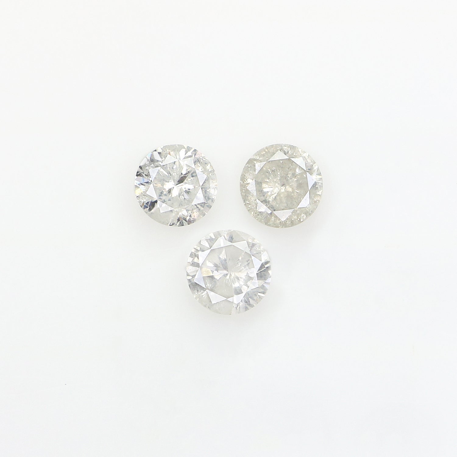 0.58 CT Natural Loose Round Shape Diamond Fancy Grey Color Round Cut Diamond 3.70 MM Natural Grey Color Round Brilliant Cut Diamond N2611