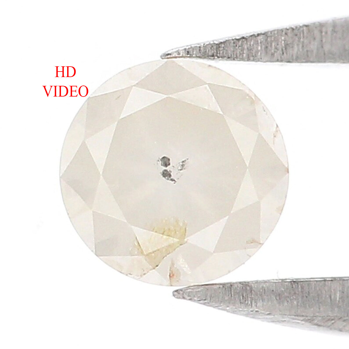 0.38 CT Natural Loose Round Diamond Grey Milky Color Diamond Natural Loose Diamond 4.40 MM Round Brilliant Cut Diamond Round Shape LQ6369