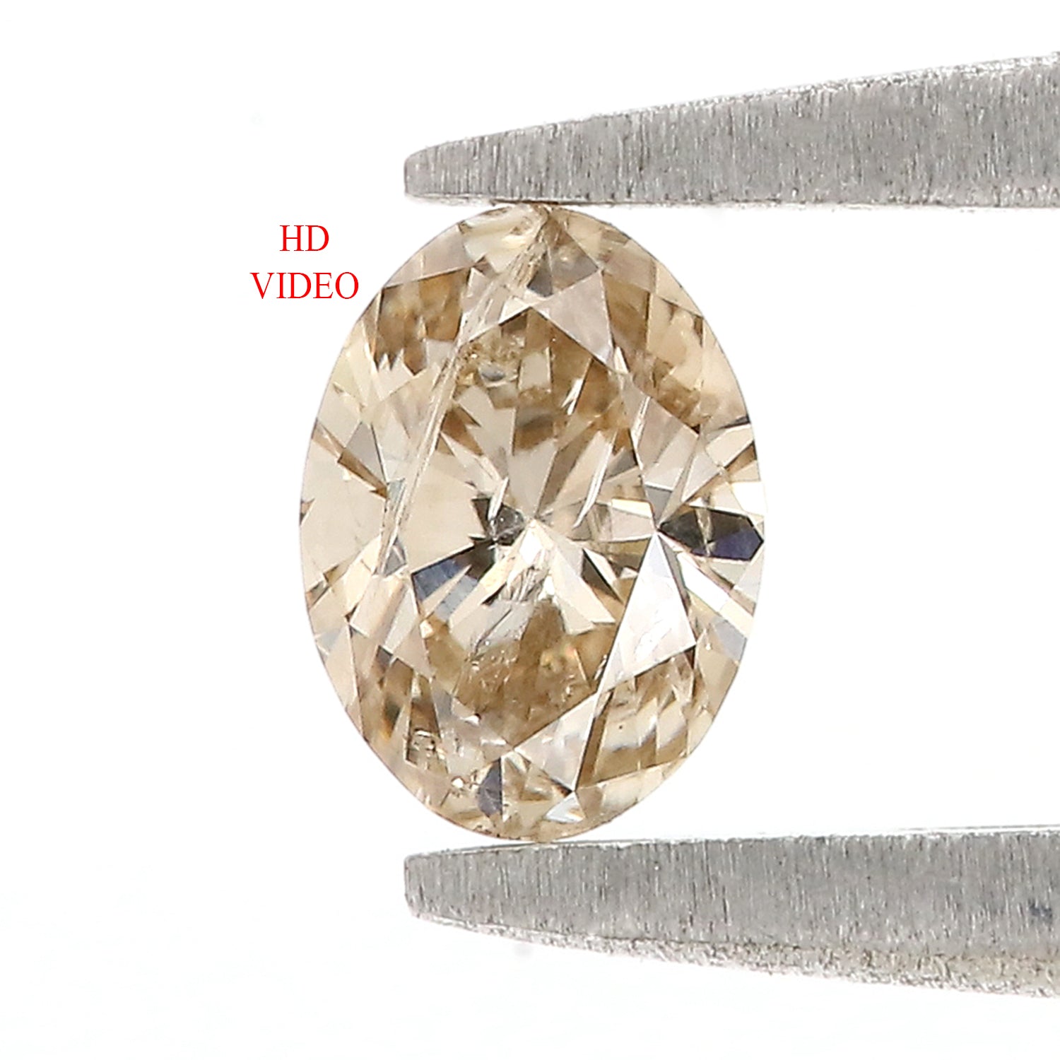 0.33 CT Natural Loose Oval Shape Diamond Brown Color Oval Cut Diamond 5.25 MM Natural Loose Brown Color Oval Brilliant Cut Diamond N2646