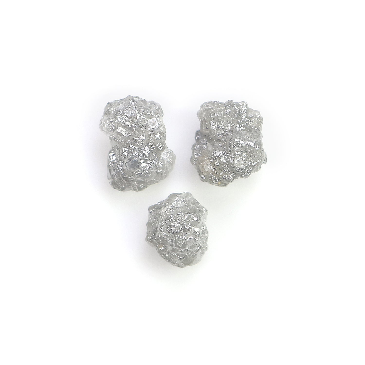 4.11 CT Natural Loose Rough Shape Diamond Grey Color Rough Uncut Diamond 7.70 MM Natural Grey Diamond Rough Irregular Cut Diamond LQ3361