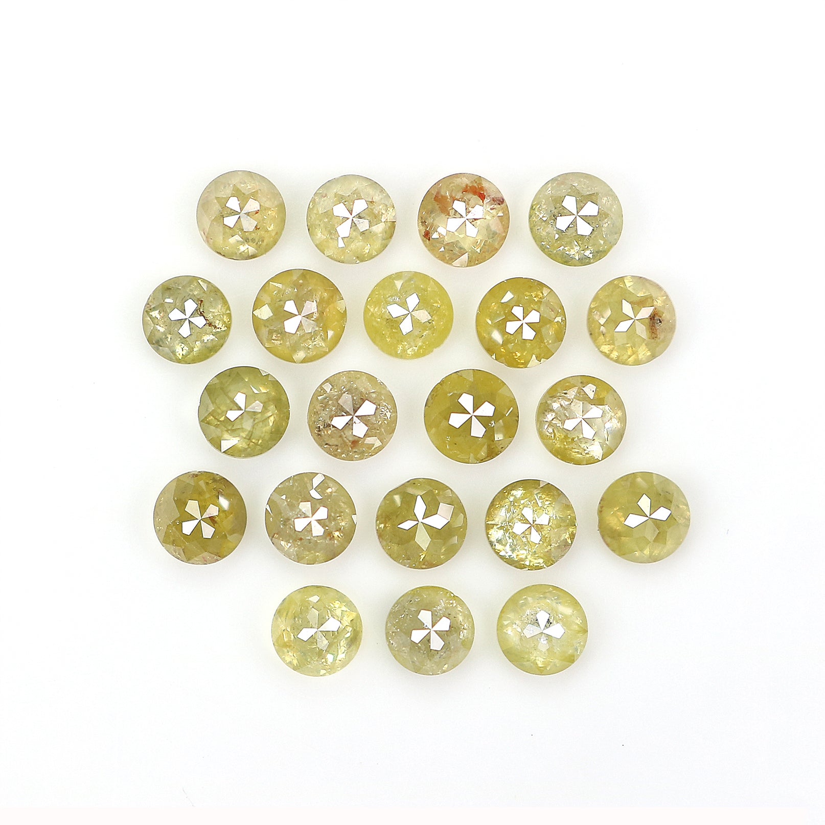3.02 CT Natural Loose Round Rose Cut Diamond Green Color Round Shape Diamond 2.90 MM Natural Loose Green Color Round Rose Cut Diamond KQ714