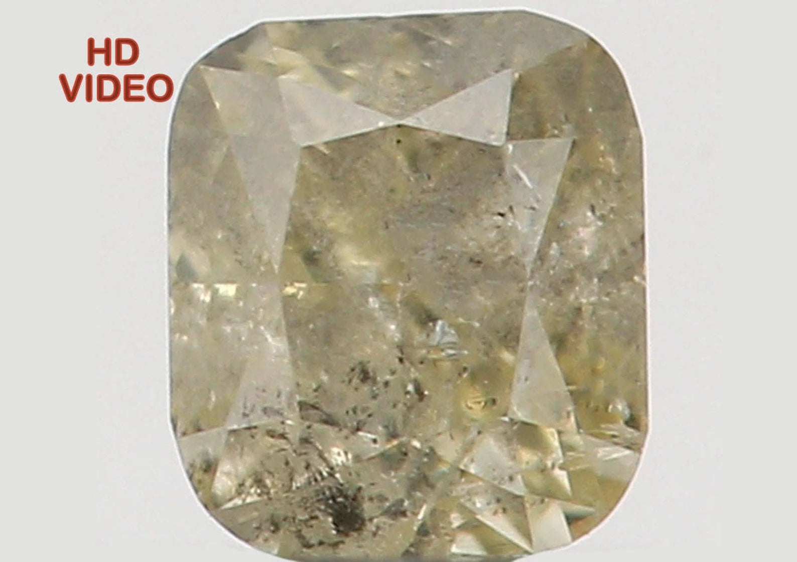 0.13 Ct Natural Loose Diamond Cushion Light Yellow Color I2 Clarity 2.90 MM N7392