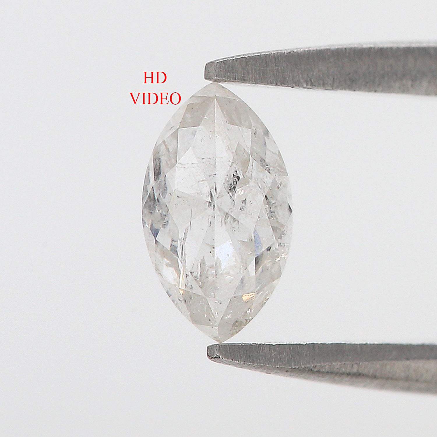 0.74 CT Natural Loose Marquise Shape Diamond Salt And Pepper Marquise Diamond 7.10 MM Natural Grey Color Marquise Rose Cut Diamond L3483