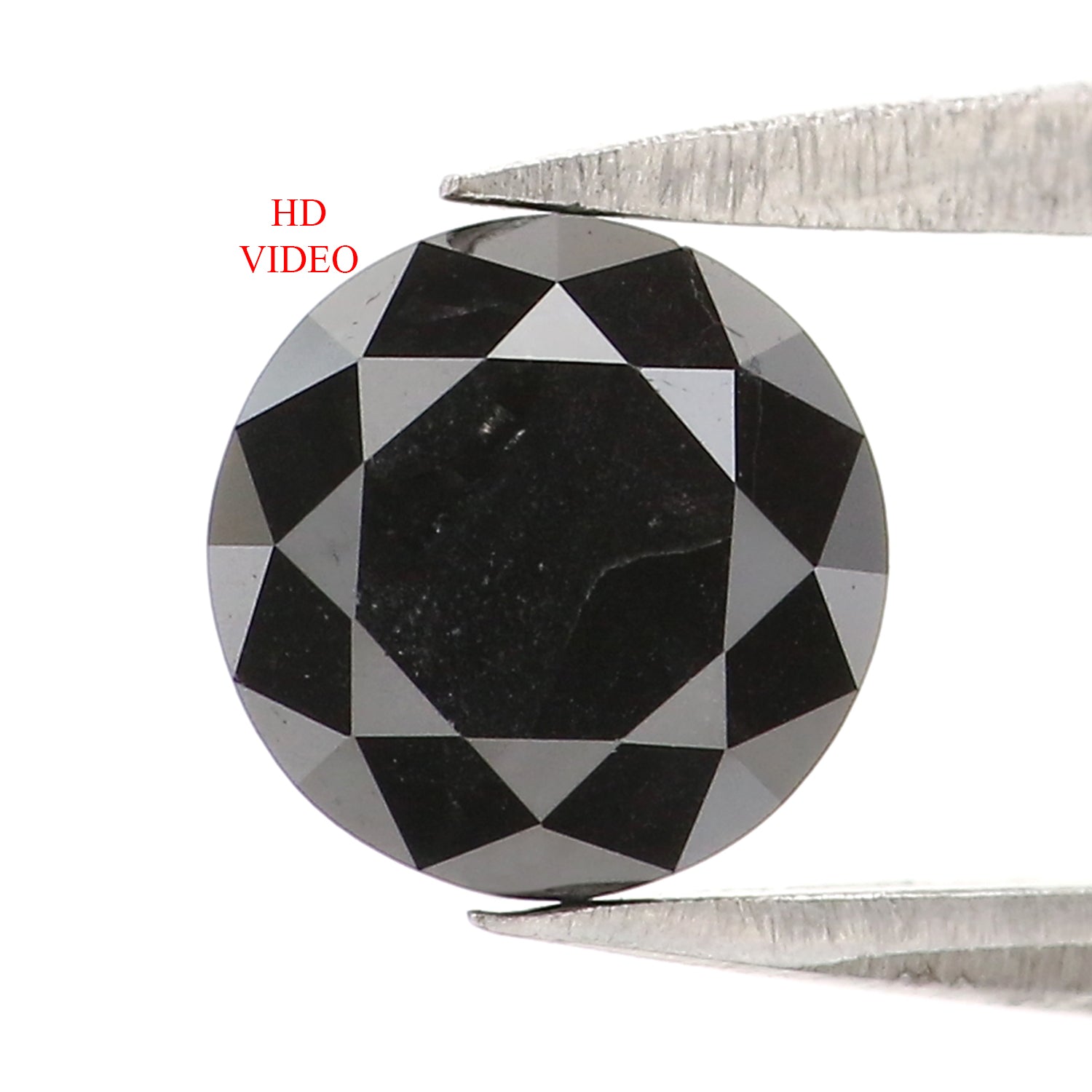 1.07 Ct Natural Loose Round Diamond Black Color Round Diamond 6.00 MM Natural Loose Diamond Black Color Round Brilliant Cut Diamond LC09