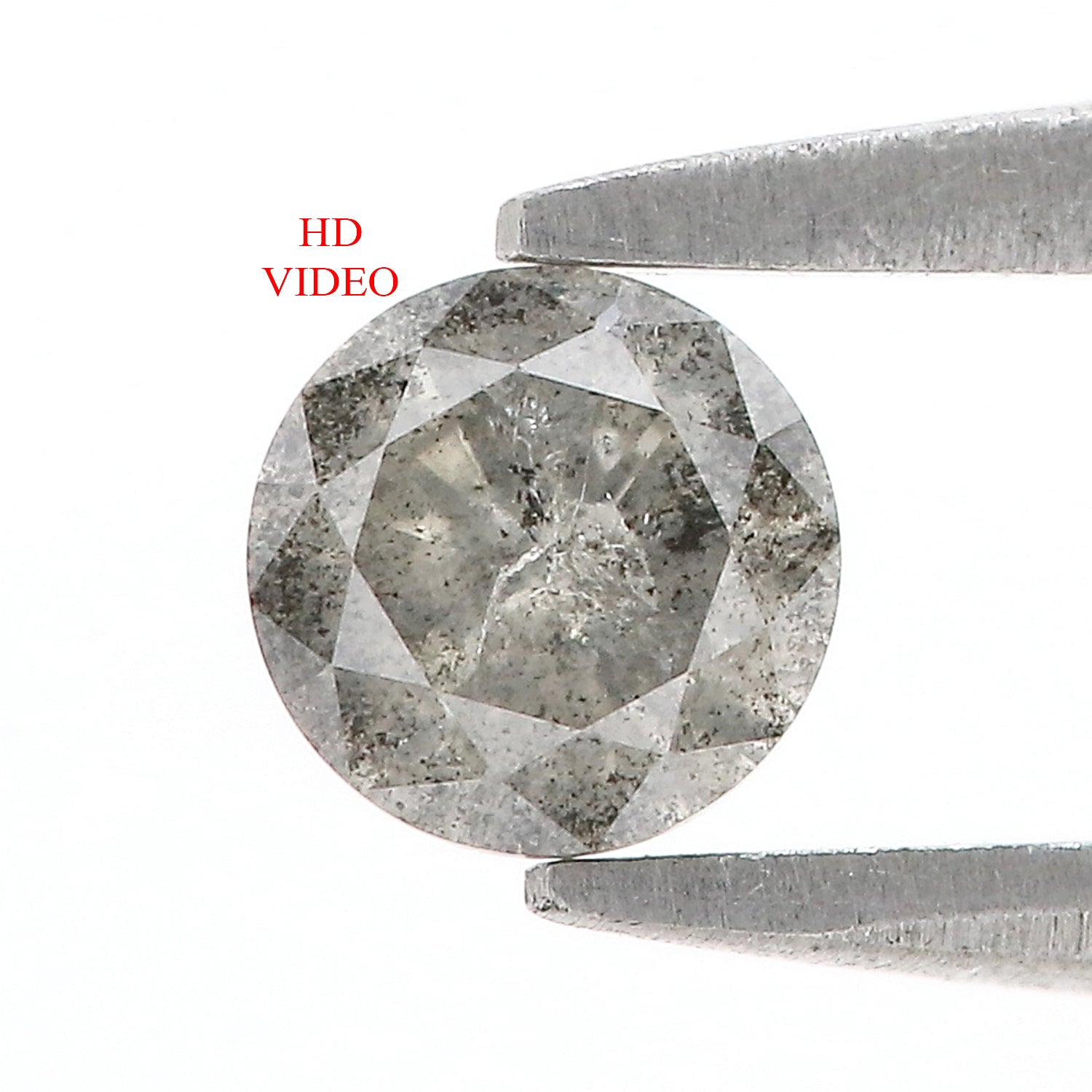 0.42 CT Natural Loose Round Shape Diamond Salt And Pepper Round Cut Diamond 4.65 MM Natural Loose Diamond Round Brilliant Cut Diamond LQ2804