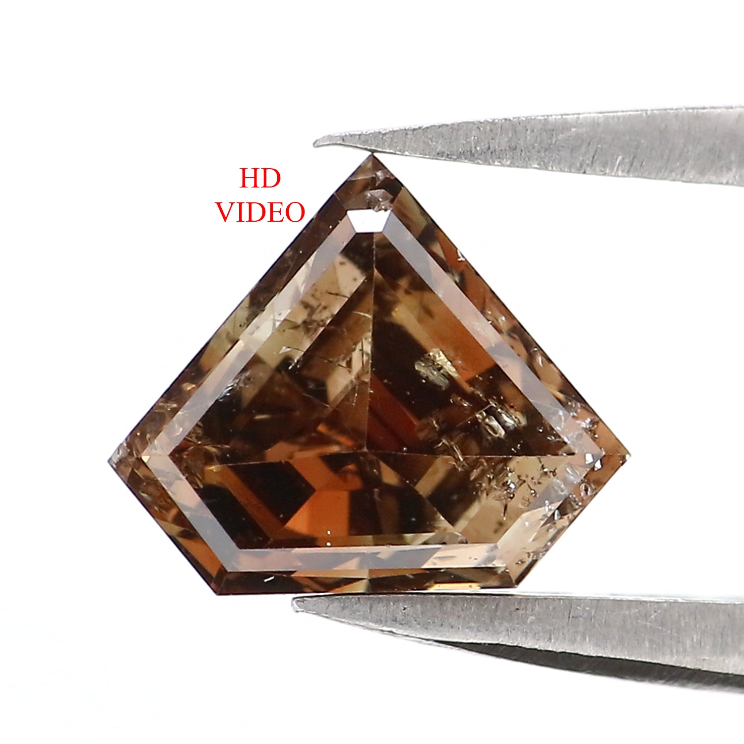 Natural Loose Shield Diamond, Fancy Brown Color Diamond Natural Loose Diamond, Shield Rose Cut Diamond, 1.33 CT Shield Shape Diamond KDL2138