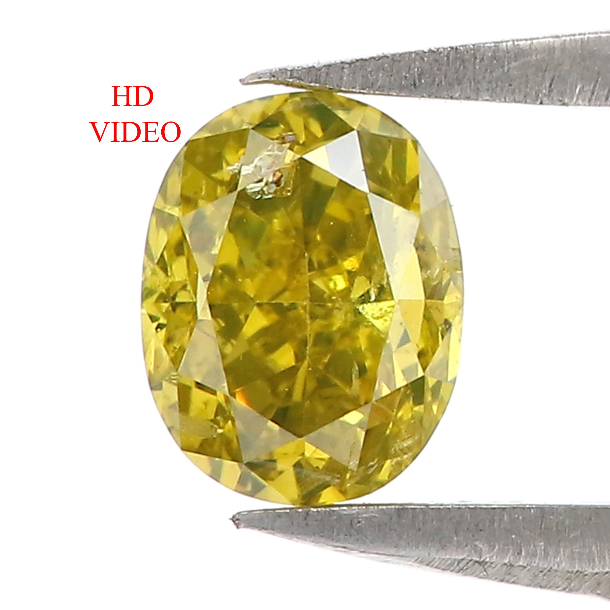 0.73 CT Natural Loose Oval Shape Diamond Yellow Color Oval Shape Diamond 5.70 MM Natural Loose Green Color Oval Brilliant Cut Diamond QL6455