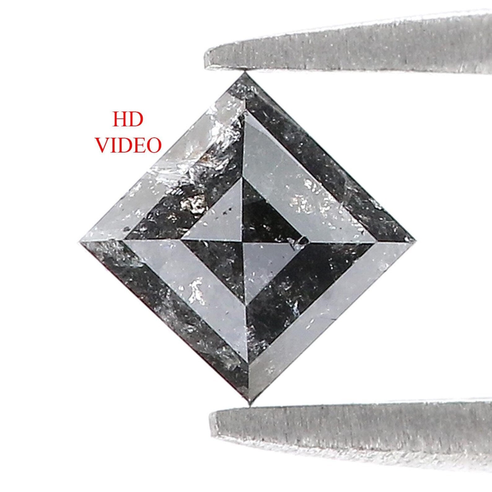 0.65 CT Natural Loose Kite Shape Diamond Black Color Kite Cut Diamond 6.75 MM Natural Loose Diamond Kite Shape Rose Cut Diamond QN808